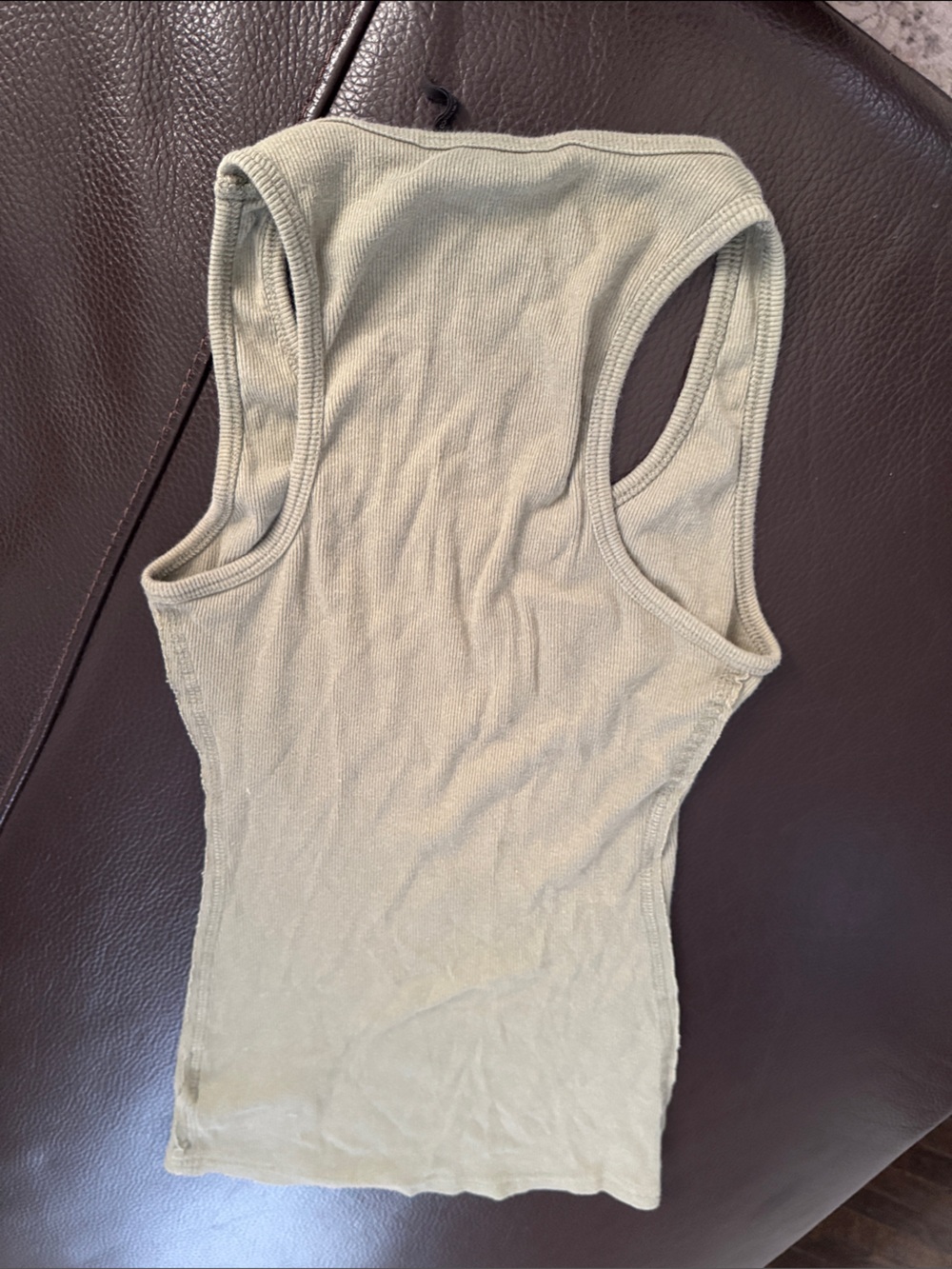 GUESS Olive Rhinestone Script Racerback Tank - Picture 3 of 3